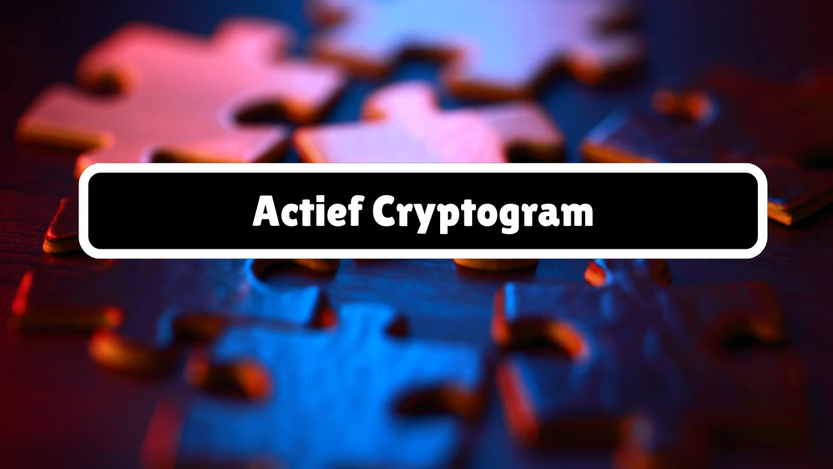 Actief Cryptogram 6 Letters Puzzelwoordenboek kruiswoordpuzzels