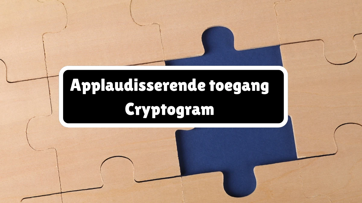 Applaudisserende toegang Cryptogram 8 Letters Puzzelwoordenboek kruiswoordpuzzels