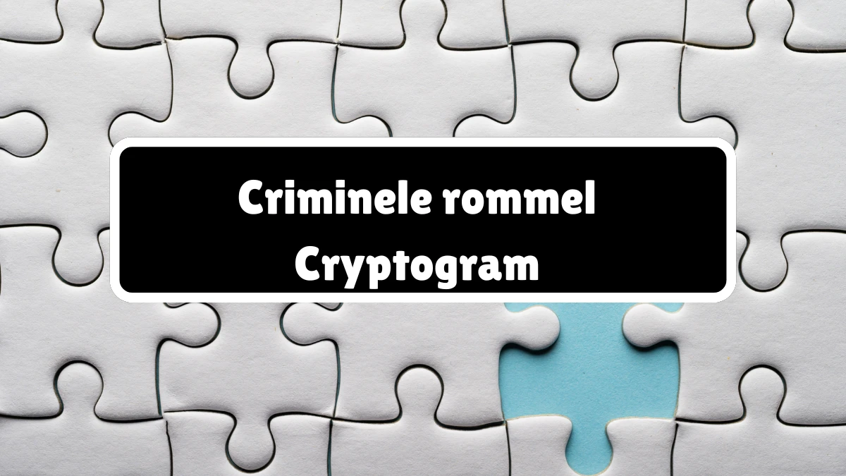 Criminele rommel Cryptogram 5 Letters Puzzelwoordenboek kruiswoordpuzzels