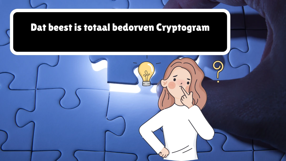 Dat beest is totaal bedorven Cryptogram 7 Letters Puzzelwoordenboek kruiswoordpuzzels