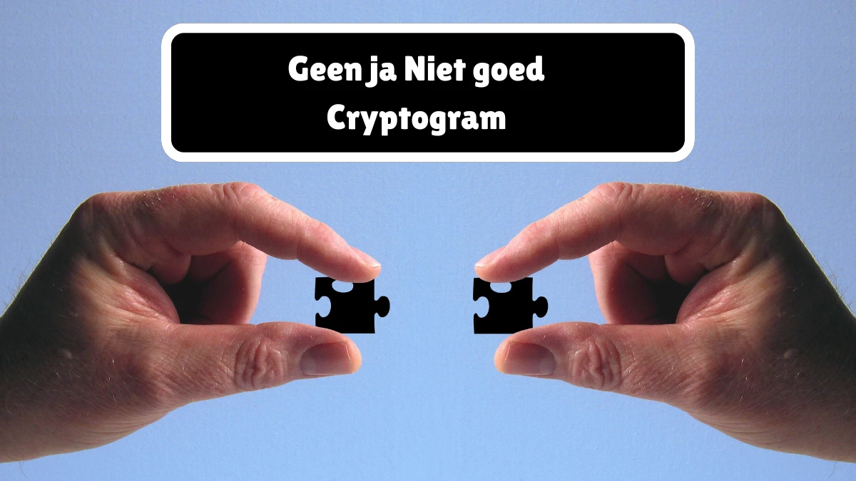 Geen ja Niet goed Cryptogram 5 Letters Puzzelwoordenboek kruiswoordpuzzels