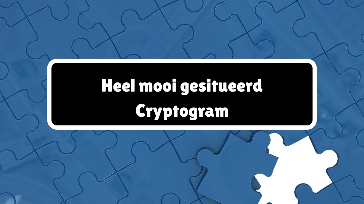 Heel mooi gesitueerd Cryptogram 9 Letters Puzzelwoordenboek kruiswoordpuzzels