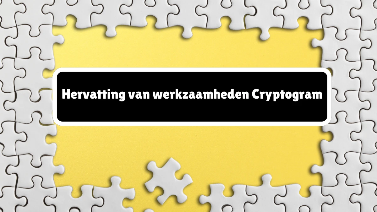 Hervatting van werkzaamheden Cryptogram 7 Letters Puzzelwoordenboek kruiswoordpuzzels