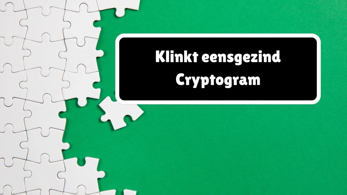 Klinkt eensgezind Cryptogram 7 Letters Puzzelwoordenboek kruiswoordpuzzels