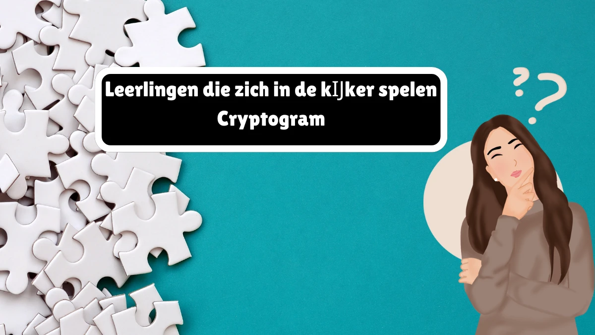 Leerlingen die zich in de kĲker spelen Cryptogram 8 Letters Puzzelwoordenboek kruiswoordpuzzels