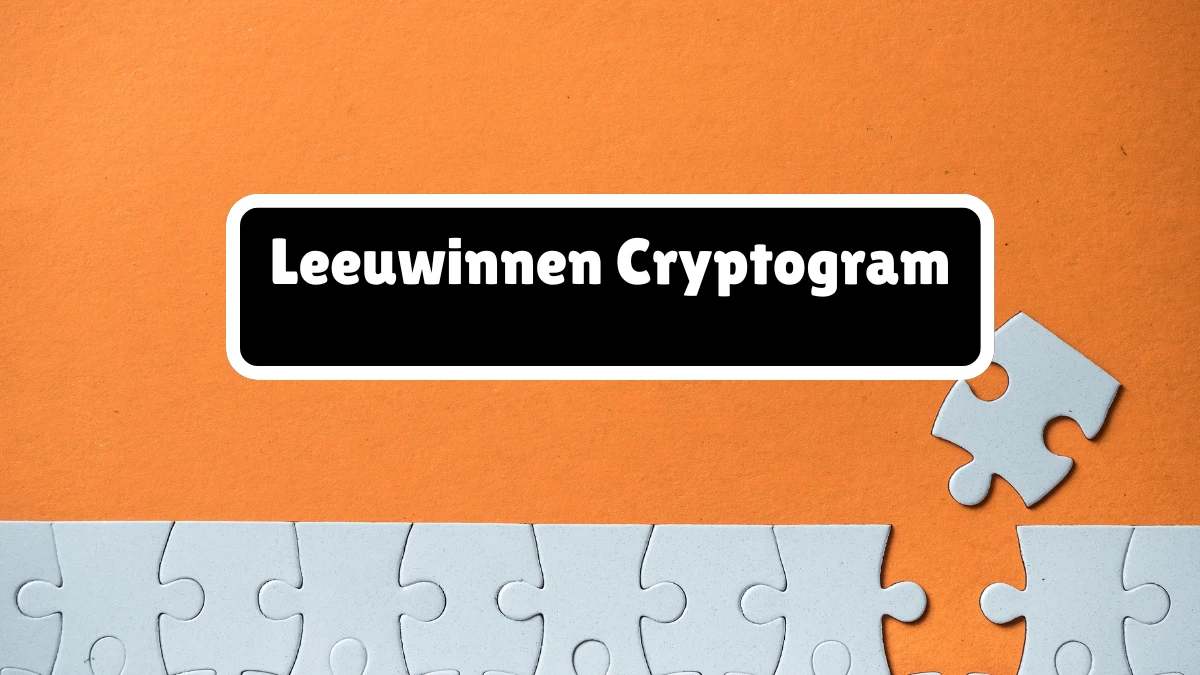 Leeuwinnen Cryptogram 15 Letters Puzzelwoordenboek kruiswoordpuzzels