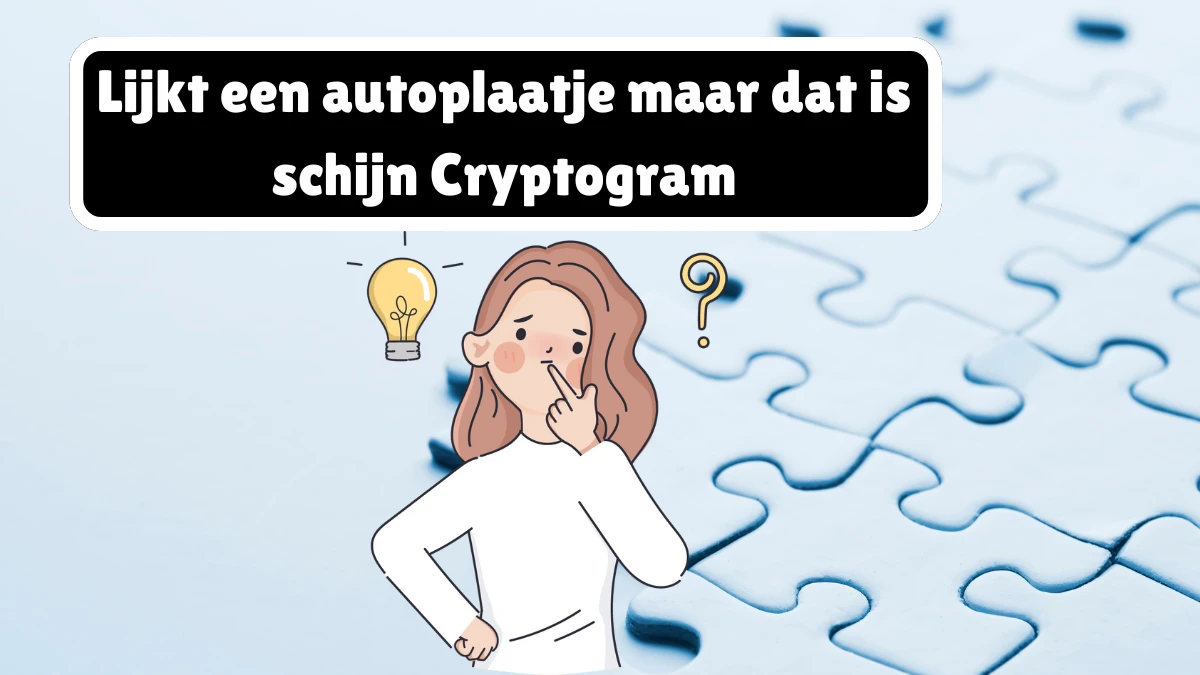 Lijkt een autoplaatje maar dat is schijn Cryptogram 8 Letters Puzzelwoordenboek kruiswoordpuzzels