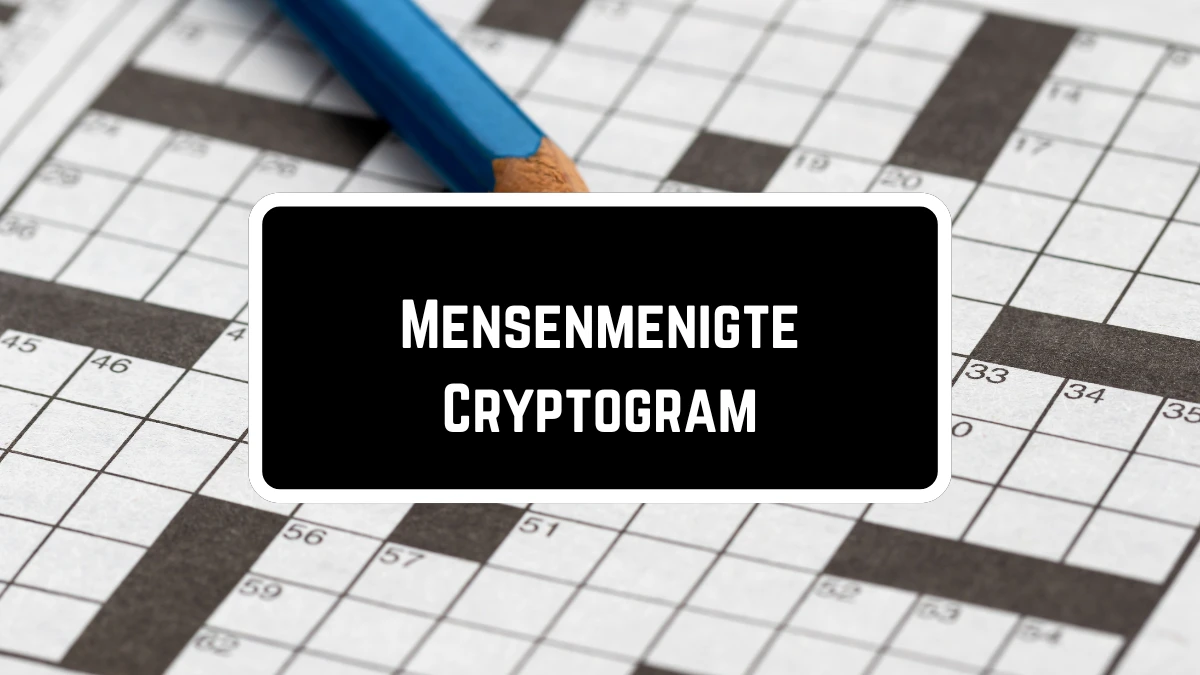 Mensenmenigte Cryptogram 5 Letters Puzzelwoordenboek kruiswoordpuzzels