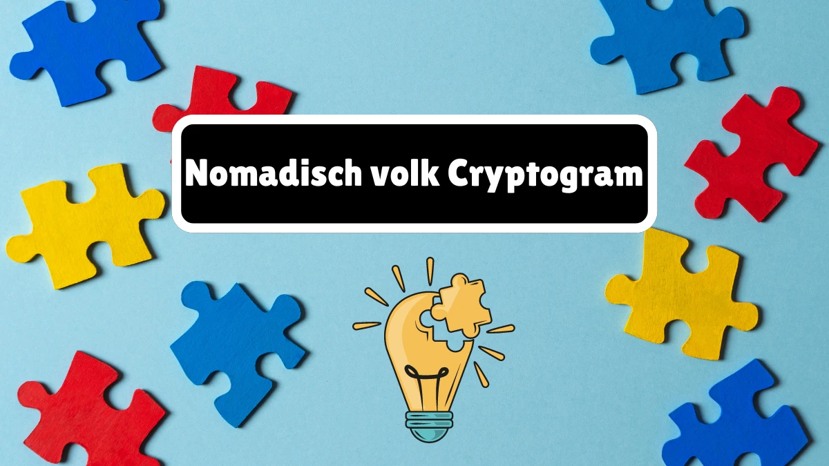 Nomadisch volk Cryptogram 5 Letters Puzzelwoordenboek kruiswoordpuzzels