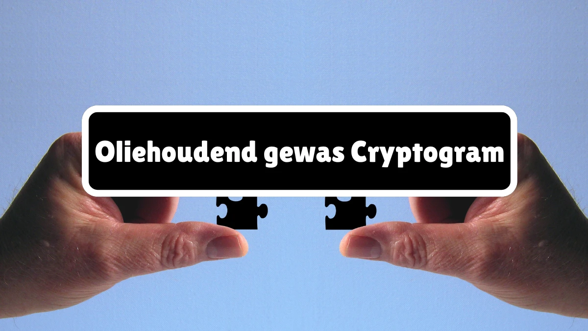 Oliehoudend gewas Cryptogram 5 Letters Puzzelwoordenboek kruiswoordpuzzels