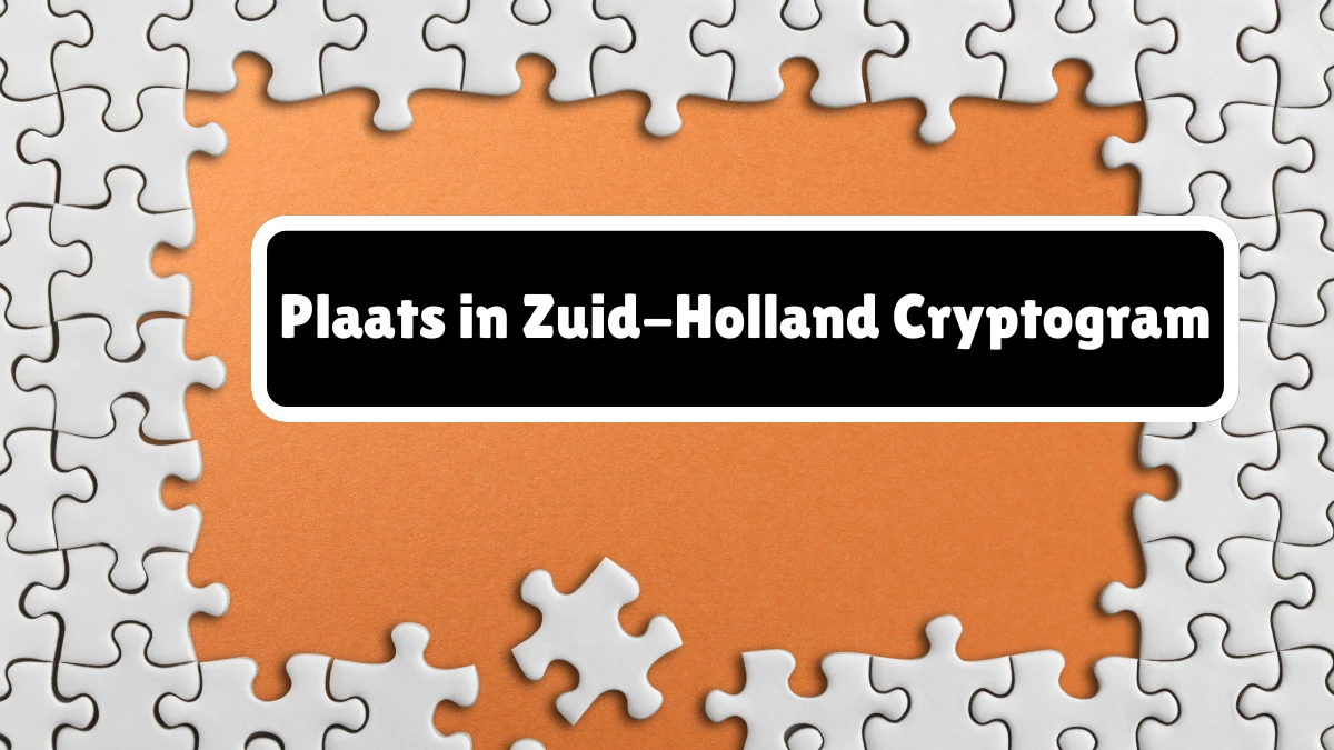 Plaats in Zuid-Holland Cryptogram 5 Letters Puzzelwoordenboek kruiswoordpuzzels