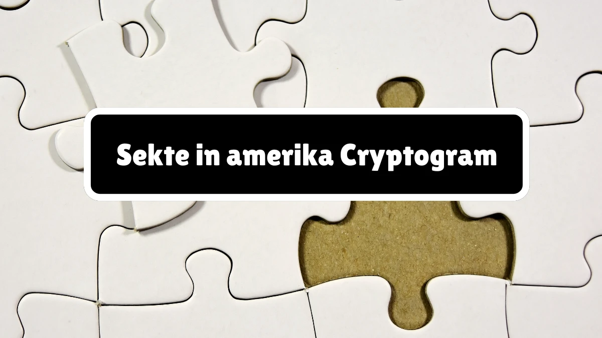 Sekte in amerika Cryptogram 5 Letters Puzzelwoordenboek kruiswoordpuzzels