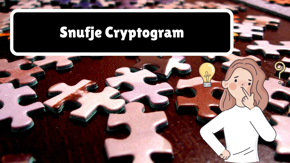 Snufje Cryptogram 6 Letters Puzzelwoordenboek kruiswoordpuzzels