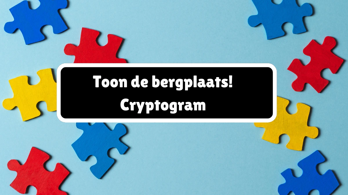 Toon de bergplaats! Cryptogram 4 Letters Puzzelwoordenboek kruiswoordpuzzels