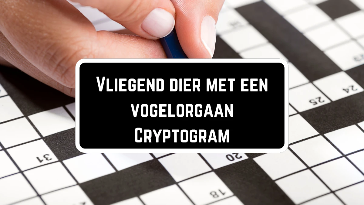 Vliegend dier met een vogelorgaan Cryptogram 6 Letters Puzzelwoordenboek kruiswoordpuzzels