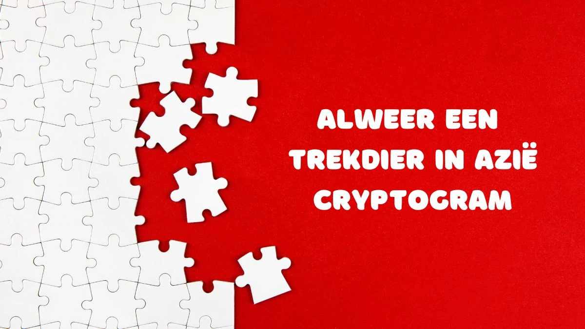 Alweer een trekdier in Azië Cryptogram 4 Letters Puzzelwoordenboek kruiswoordpuzzels