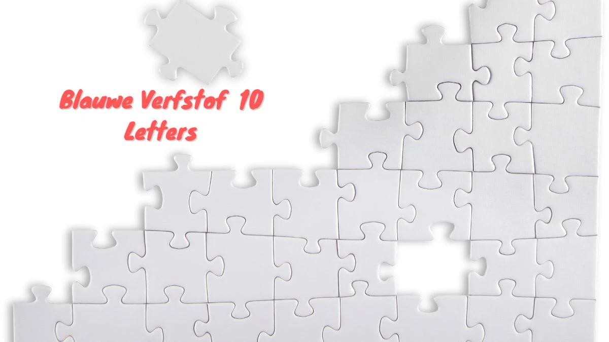 Blauwe Verfstof 10 Letters Puzzelwoordenboek kruiswoordpuzzels