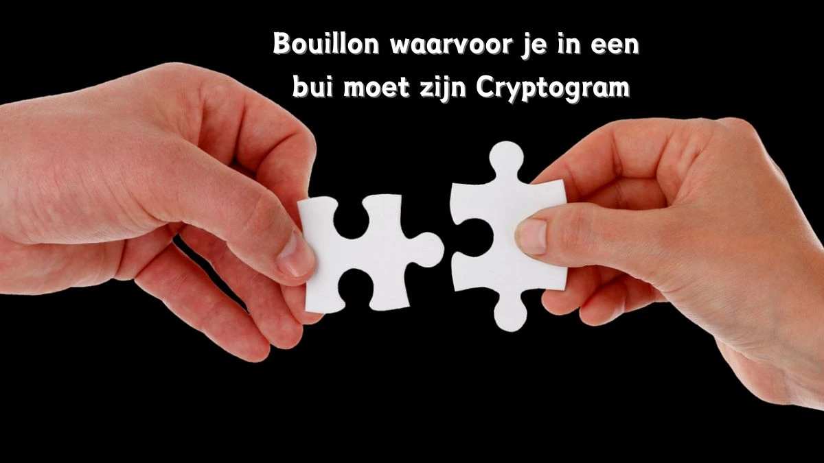 Bouillon waarvoor je in een bui moet zijn Cryptogram 3 Letters Puzzelwoordenboek kruiswoordpuzzels