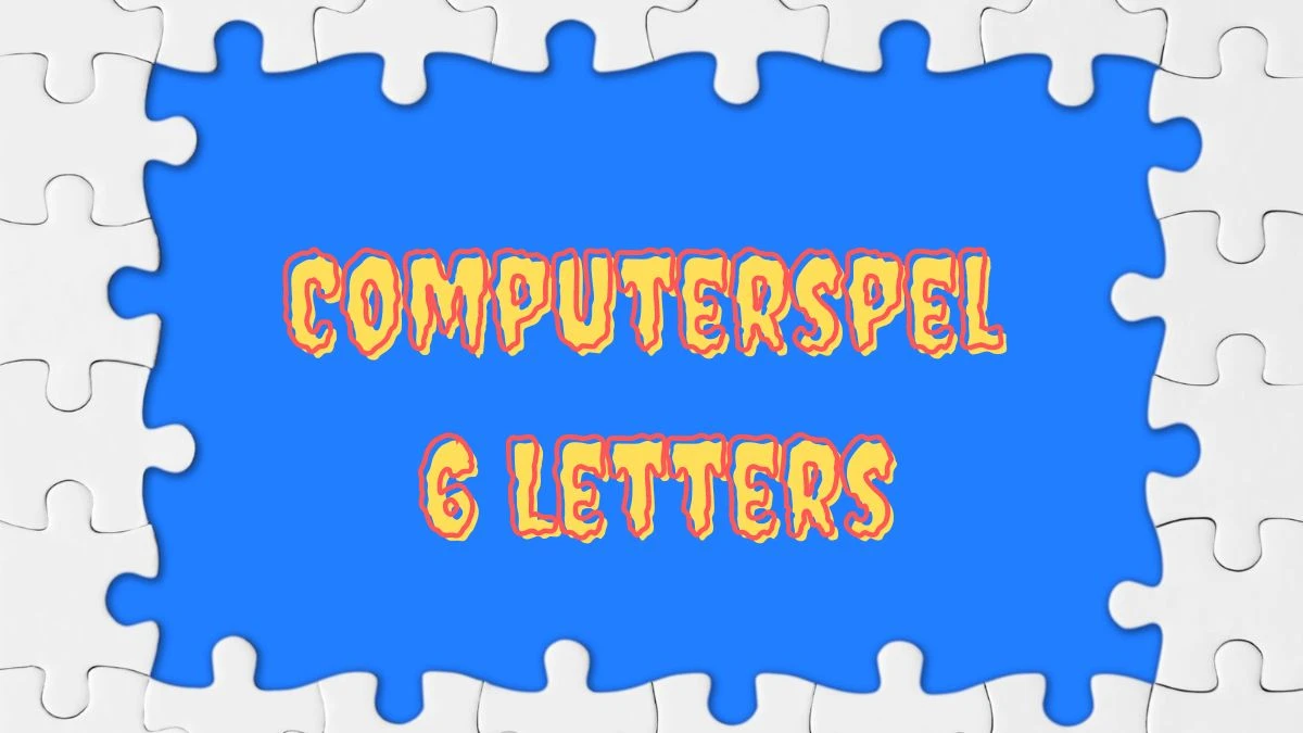 Computerspel 6 Letters Puzzelwoordenboek kruiswoordpuzzels