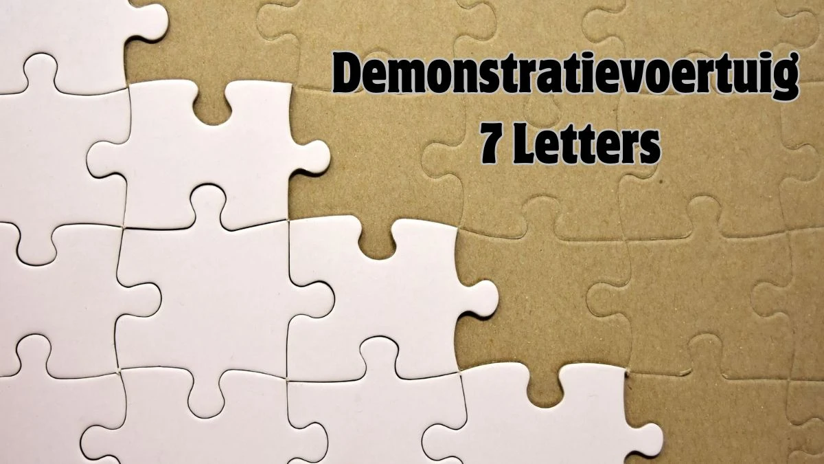 Demonstratievoertuig 7 Letters Puzzelwoordenboek kruiswoordpuzzels