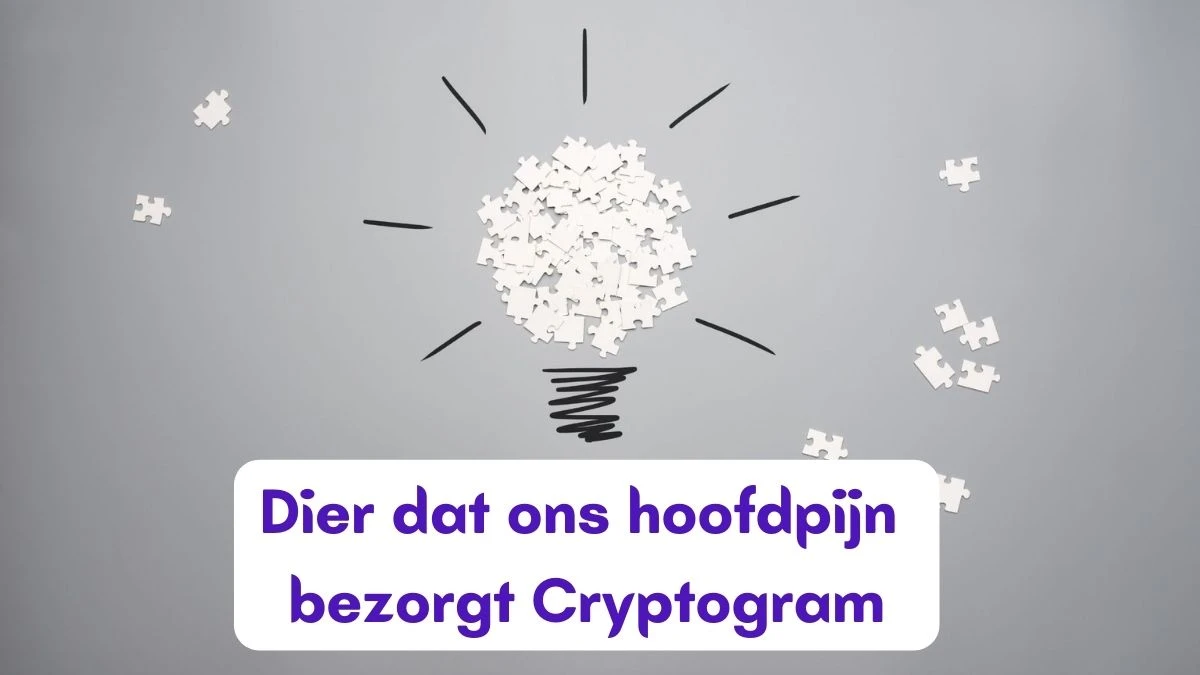 Dier dat ons hoofdpijn bezorgt Cryptogram 5 Letters Puzzelwoordenboek kruiswoordpuzzels