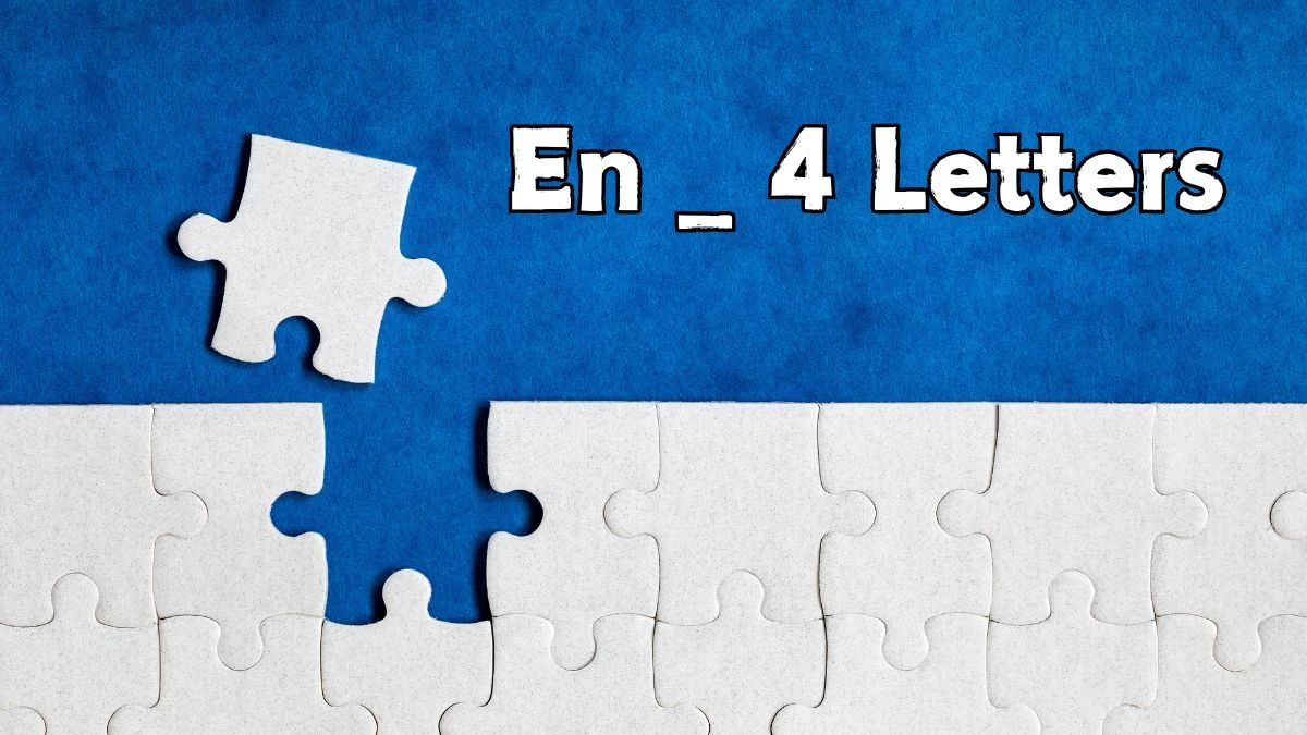 En __ 4 Letters Puzzelwoordenboek kruiswoordpuzzels