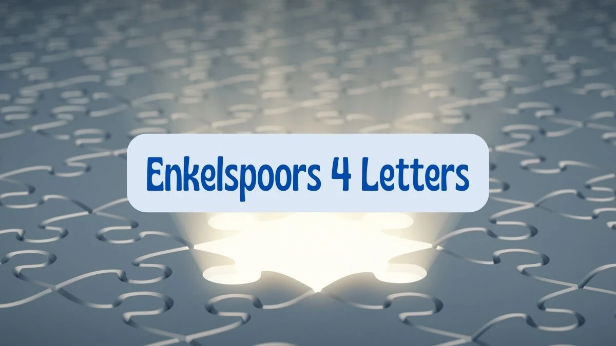 Enkelspoors 4 Letters Puzzelwoordenboek kruiswoordpuzzels