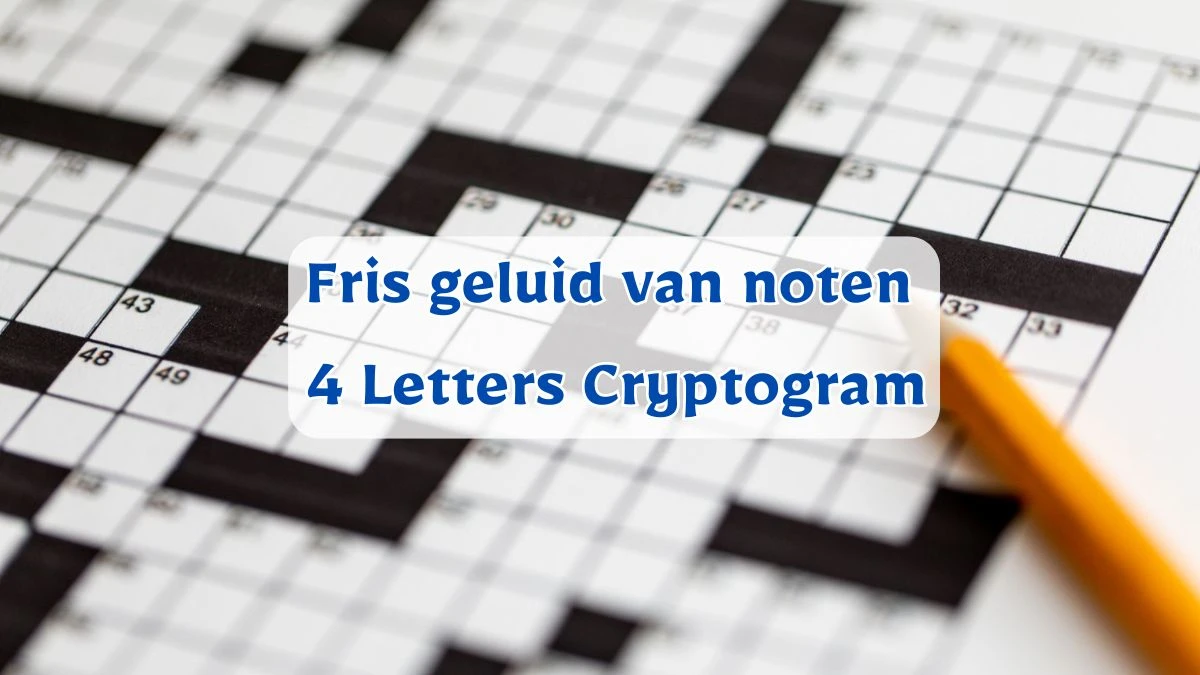 Fris geluid van noten 4 Letters Cryptogram Puzzelwoordenboek kruiswoordpuzzels