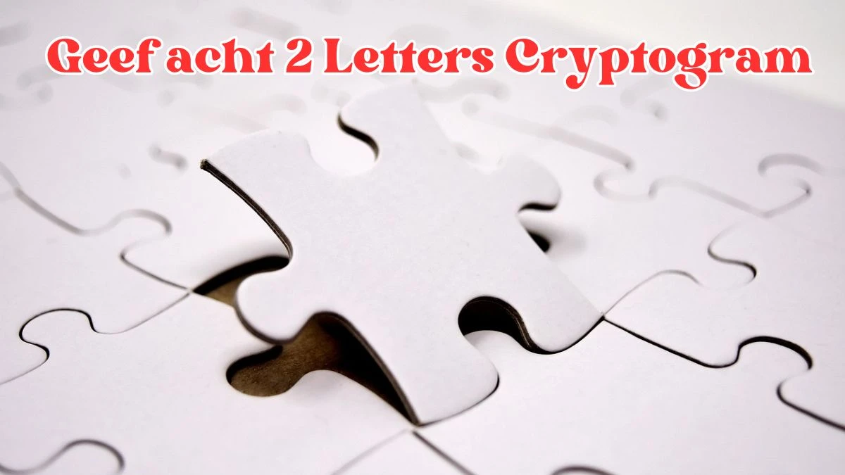 Geef acht 2 Letters Cryptogram Puzzelwoordenboek kruiswoordpuzzels