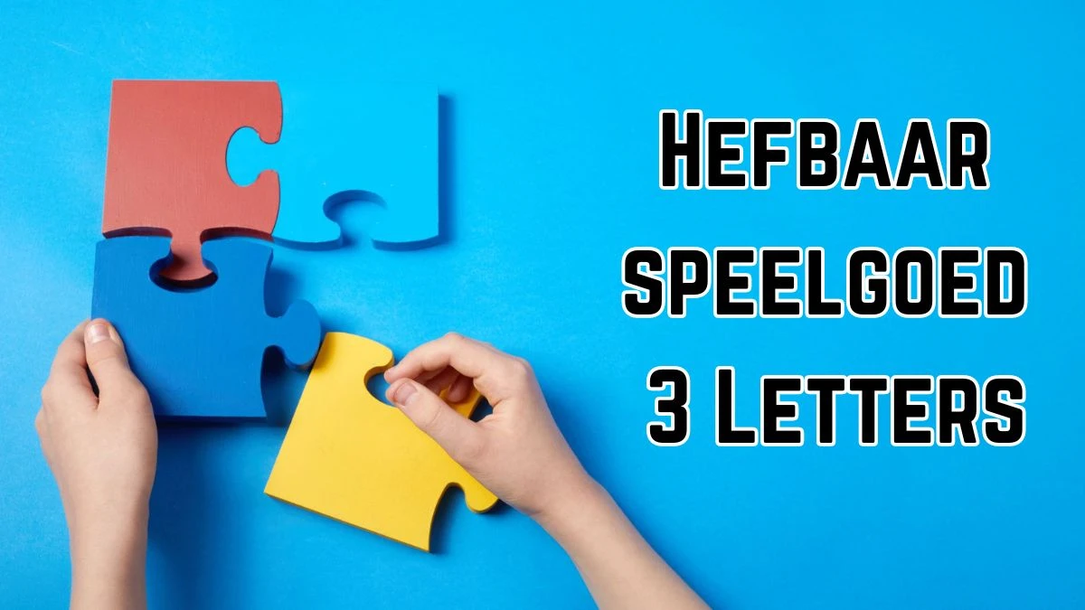 Hefbaar speelgoed 3 Letters Puzzelwoordenboek kruiswoordpuzzels