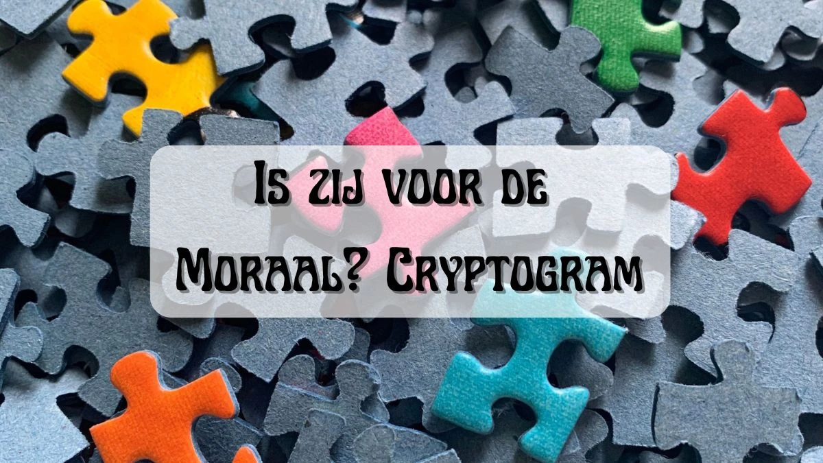 Is zij voor de moraal? Cryptogram 4 Letters Puzzelwoordenboek kruiswoordpuzzels