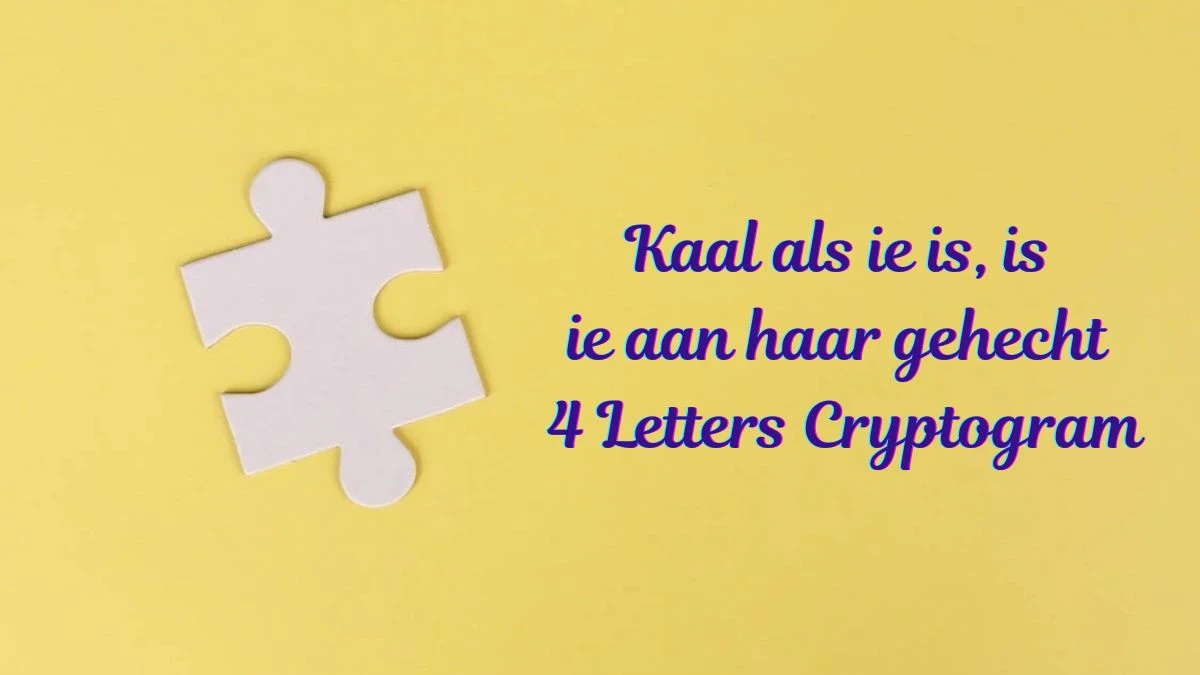 Kaal als ie is, is ie aan haar gehecht 4 Letters Cryptogram Puzzelwoordenboek kruiswoordpuzzels