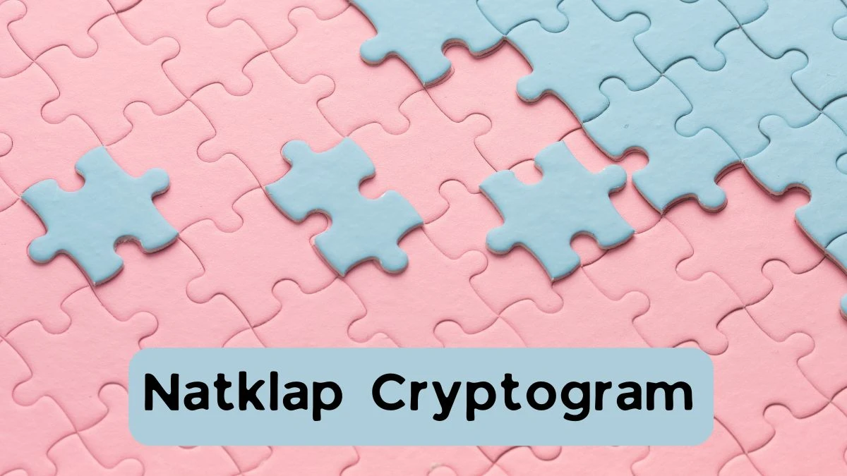 Natklap Cryptogram 5 Letters Puzzelwoordenboek kruiswoordpuzzels