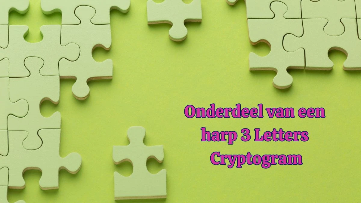 Onderdeel van een harp 3 Letters Cryptogram Puzzelwoordenboek kruiswoordpuzzels