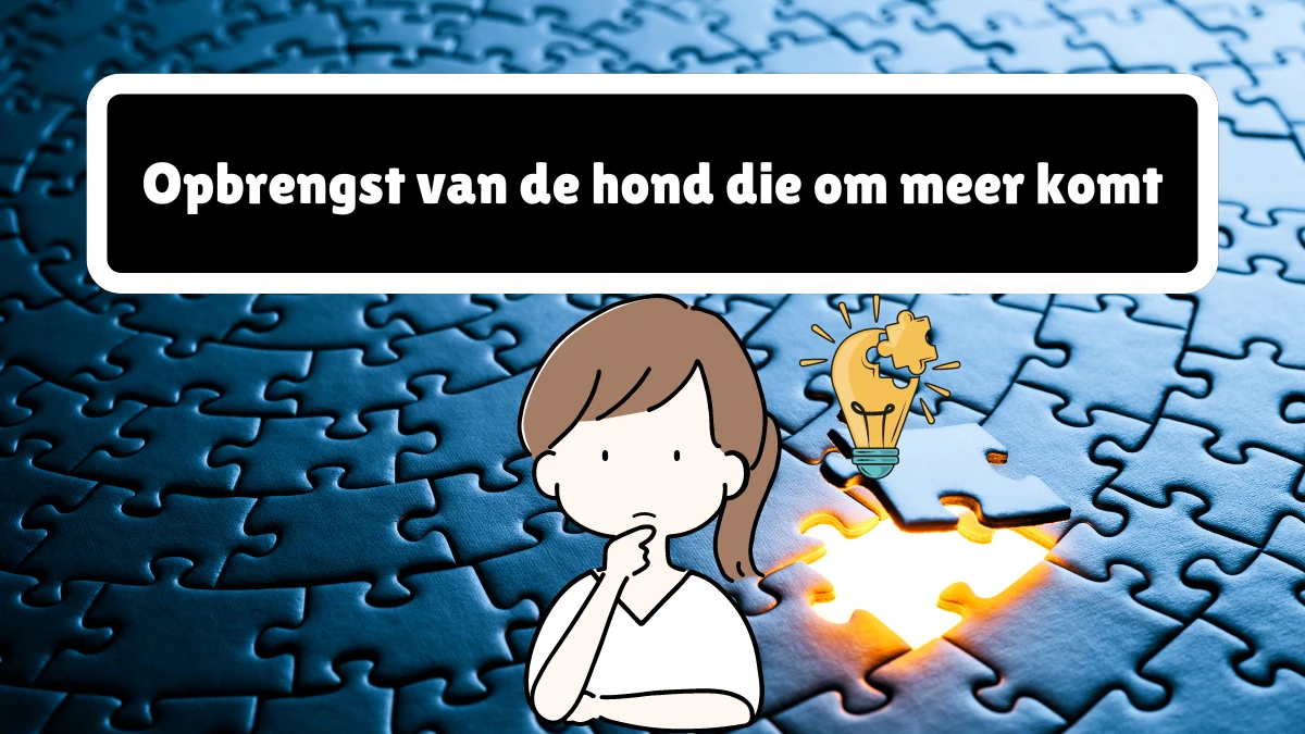 Opbrengst van de hond die om meer komt 6 Letters Puzzelwoordenboek kruiswoordpuzzels