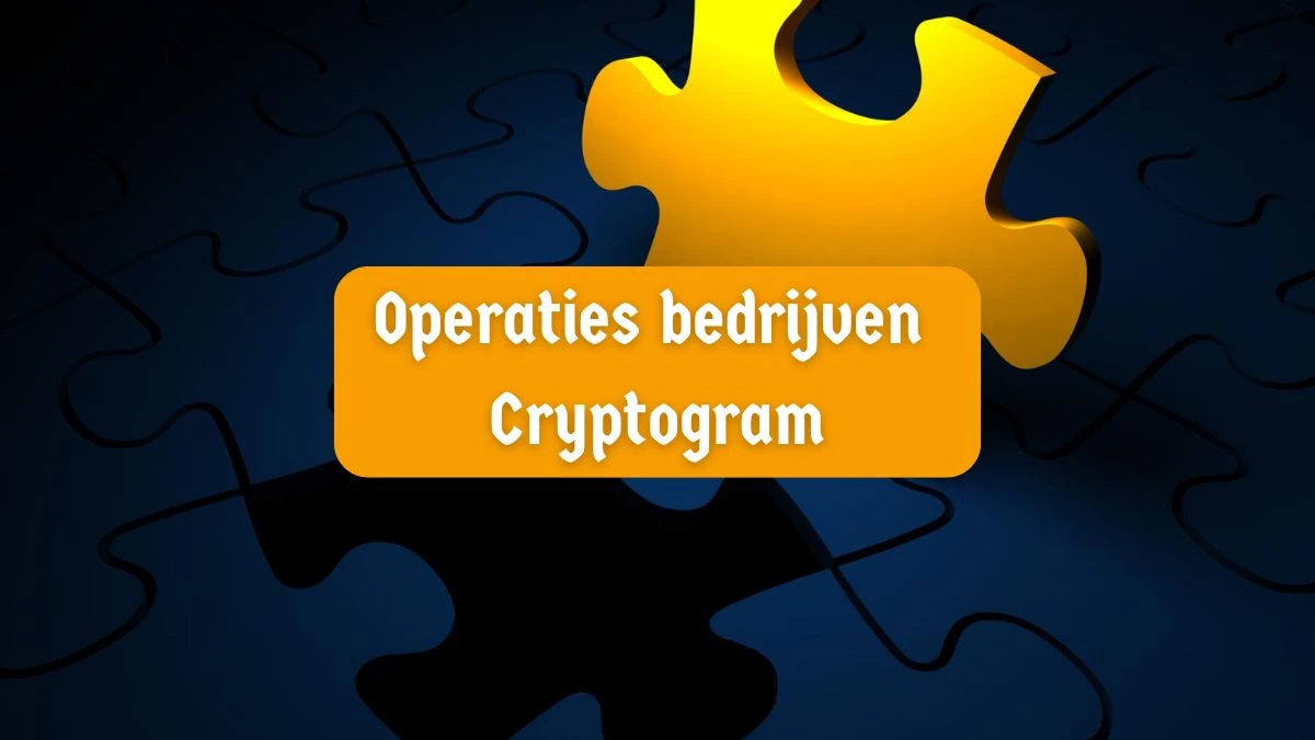 Operaties bedrijven Cryptogram 13 Letters Puzzelwoordenboek kruiswoordpuzzels