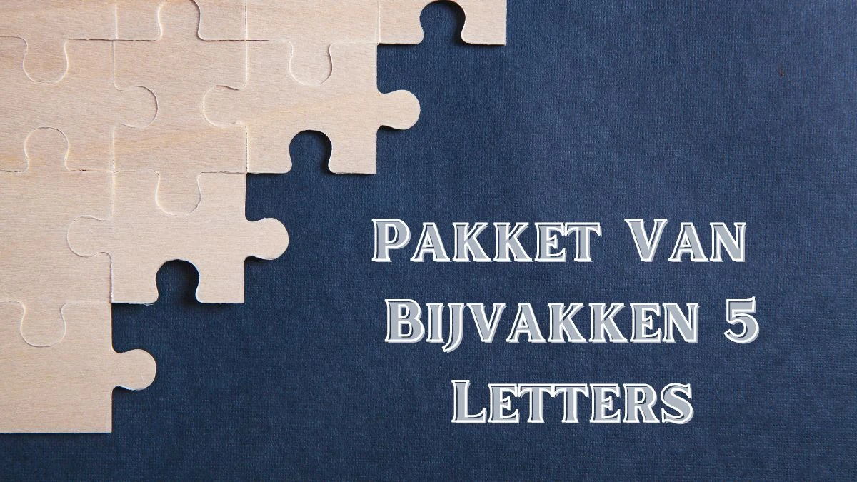 Pakket Van Bijvakken 5 Letters Puzzelwoordenboek kruiswoordpuzzels