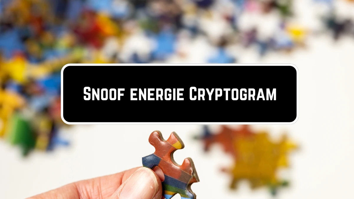 Snoof energie Cryptogram 7 Letters Puzzelwoordenboek kruiswoordpuzzels