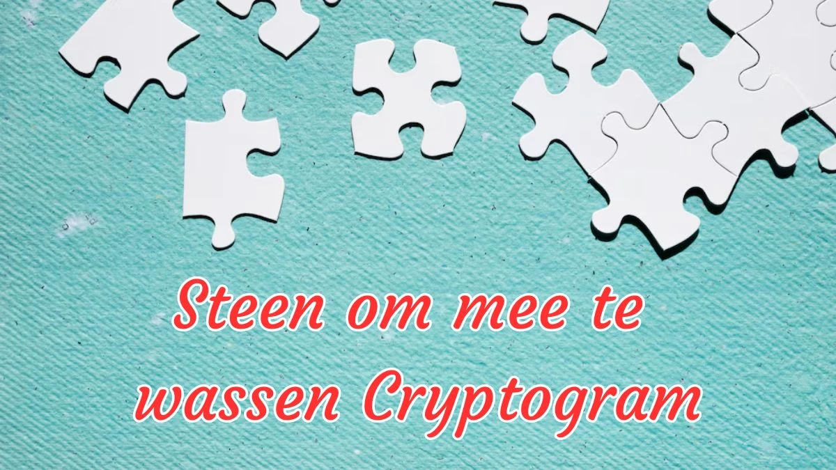 Steen om mee te wassen Cryptogram 5 Letters Puzzelwoordenboek kruiswoordpuzzels