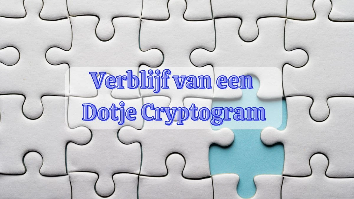 Verblijf van een dotje Cryptogram 4 Letters Puzzelwoordenboek kruiswoordpuzzels