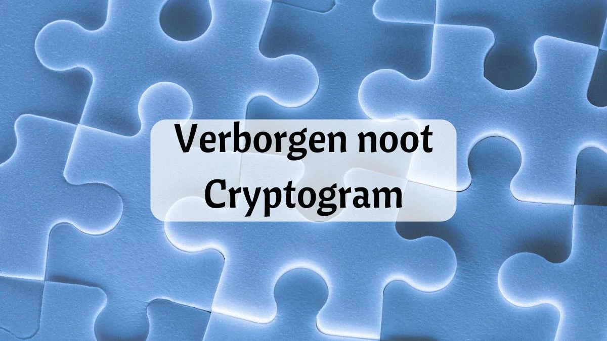 Verborgen noot Cryptogram 6 Letters Puzzelwoordenboek kruiswoordpuzzels