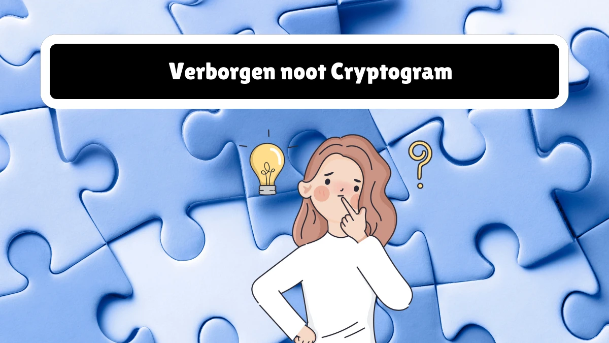 Verborgen noot Cryptogram 8 Letters Puzzelwoordenboek kruiswoordpuzzels