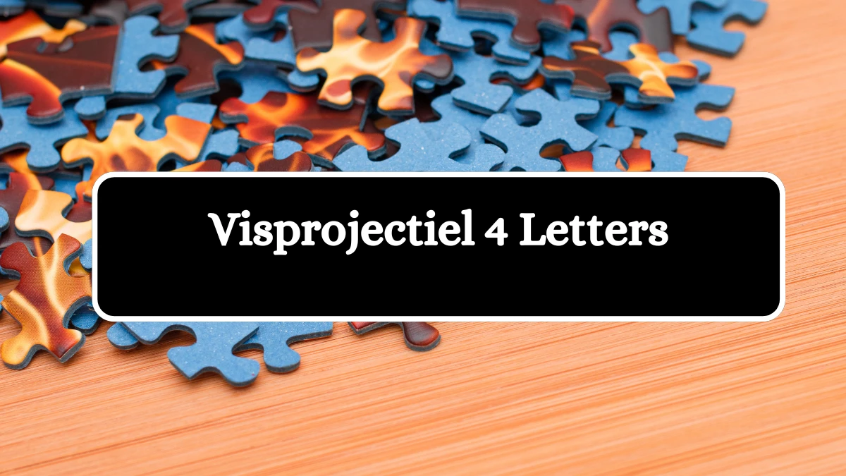 Visprojectiel 4 Letters Puzzelwoordenboek kruiswoordpuzzels