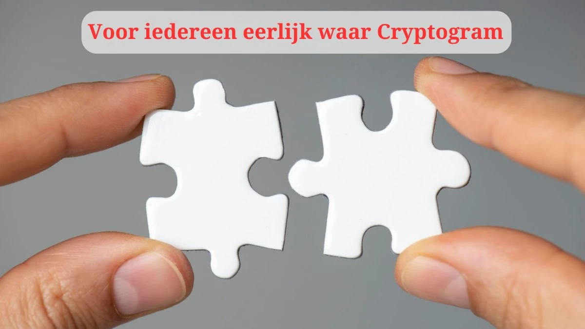 Voor iedereen eerlijk waar Cryptogram 4 Letters Puzzelwoordenboek kruiswoordpuzzels