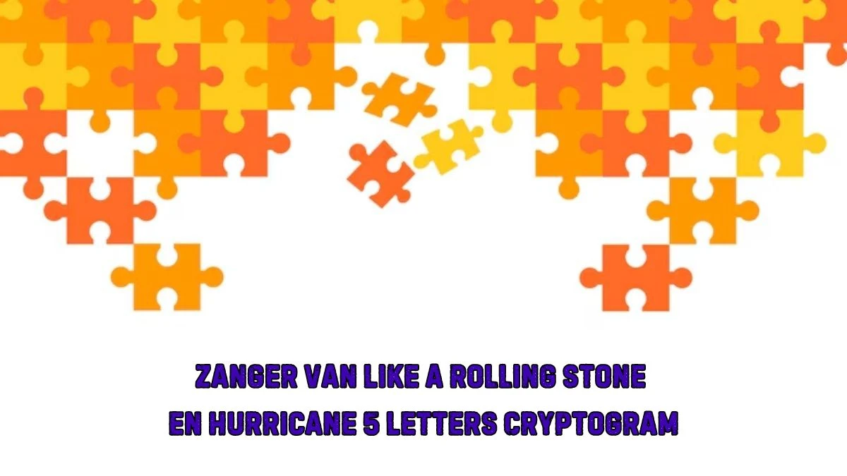 Zanger van Like a Rolling Stone en Hurricane 5 Letters Cryptogram Puzzelwoordenboek kruiswoordpuzzels