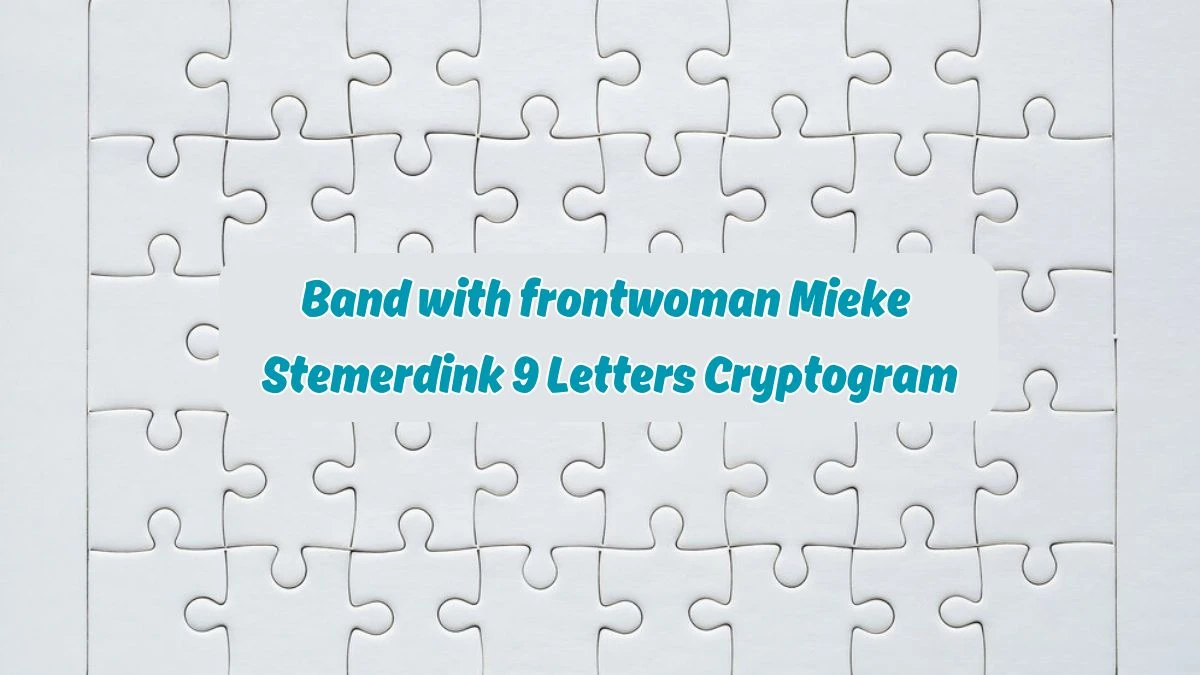 Band with frontwoman Mieke Stemerdink 9 Letters Cryptogram Puzzelwoordenboek kruiswoordpuzzels