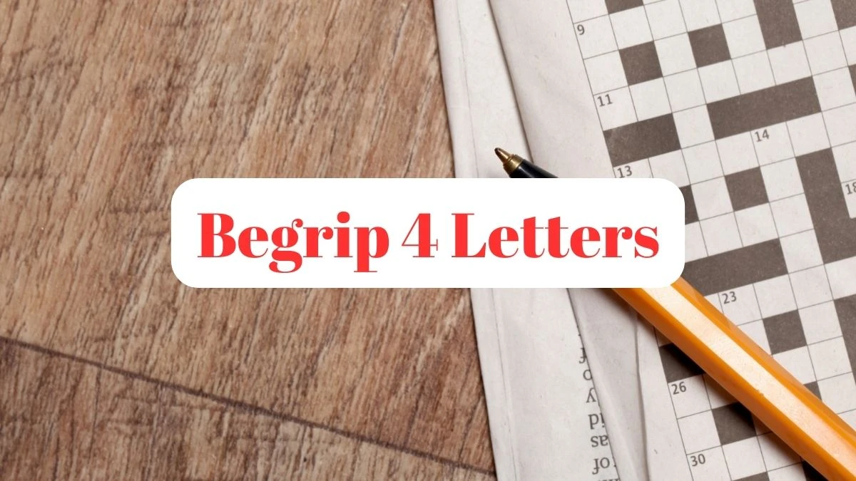 Begrip 4 Letters Puzzelwoordenboek kruiswoordpuzzels