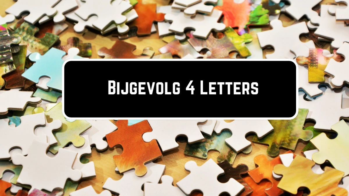 Bijgevolg 4 Letters Puzzelwoordenboek kruiswoordpuzzels