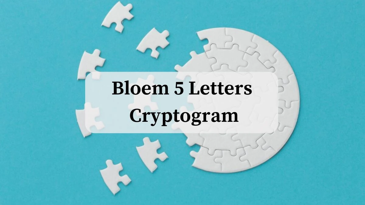 Bloem 5 Letters Cryptogram Puzzelwoordenboek kruiswoordpuzzels