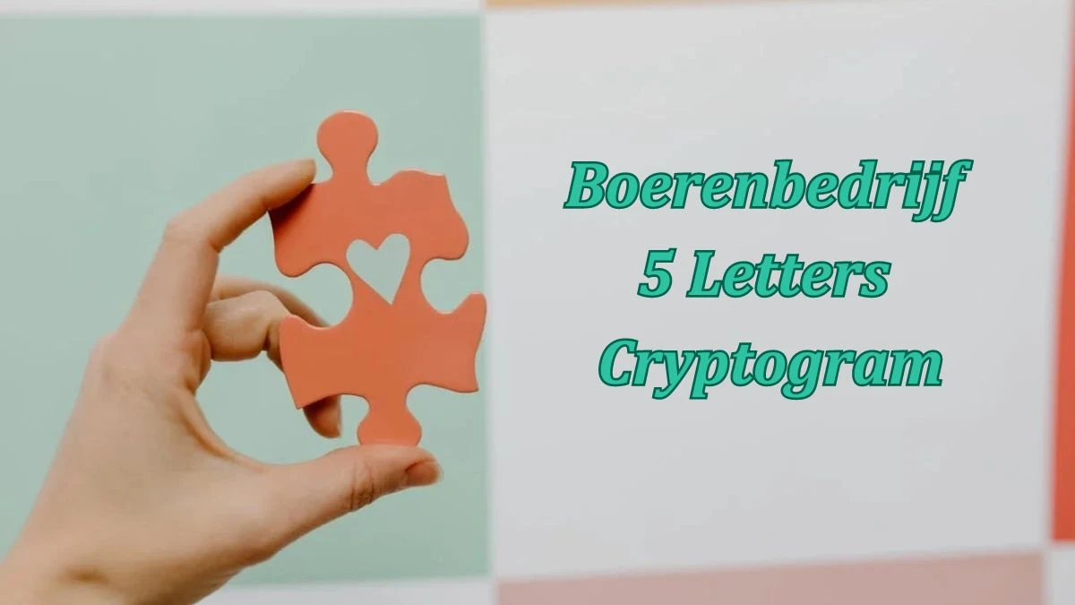 Boerenbedrijf 5 Letters Cryptogram Puzzelwoordenboek kruiswoordpuzzels